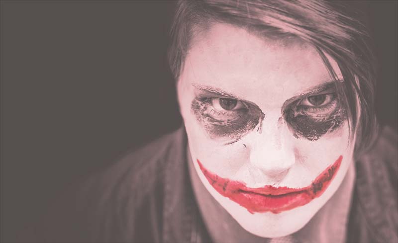 Joker-Gesicht Clown - Nichts ist sicher